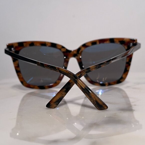 Cartier Glasses Sunglasses Frames Leopard Tortoise Cat Eye Platinum - Picture 6 of 7
